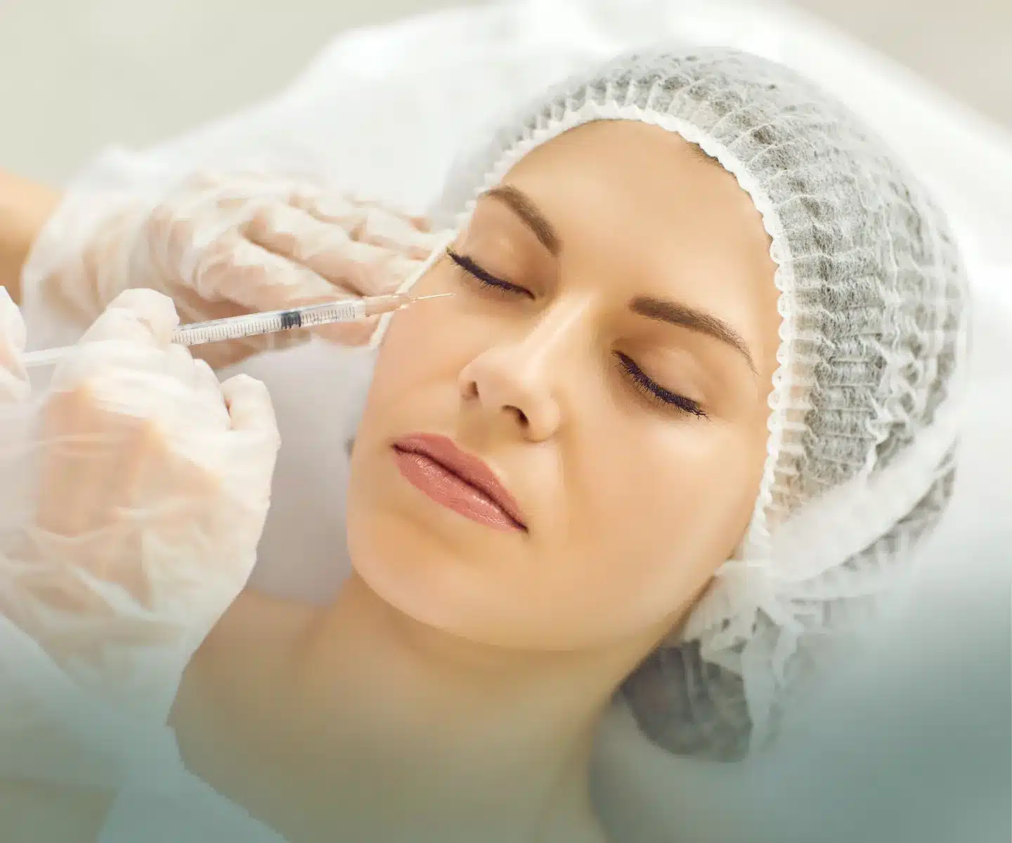 Injection esthétique du visage
